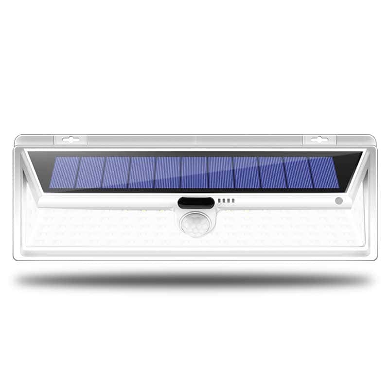 Solcelle Væglampe 66 Led Hvid