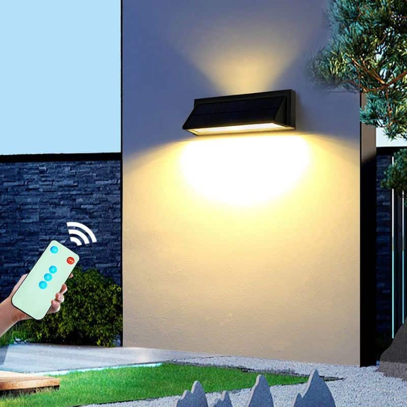 Solcellelamper Udendørs Væg Udendørs Med Fjernbetjening (Alu)