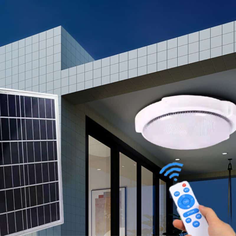Solcellelamper Til Væg Fjernbetjening (246 Led / 100 W)