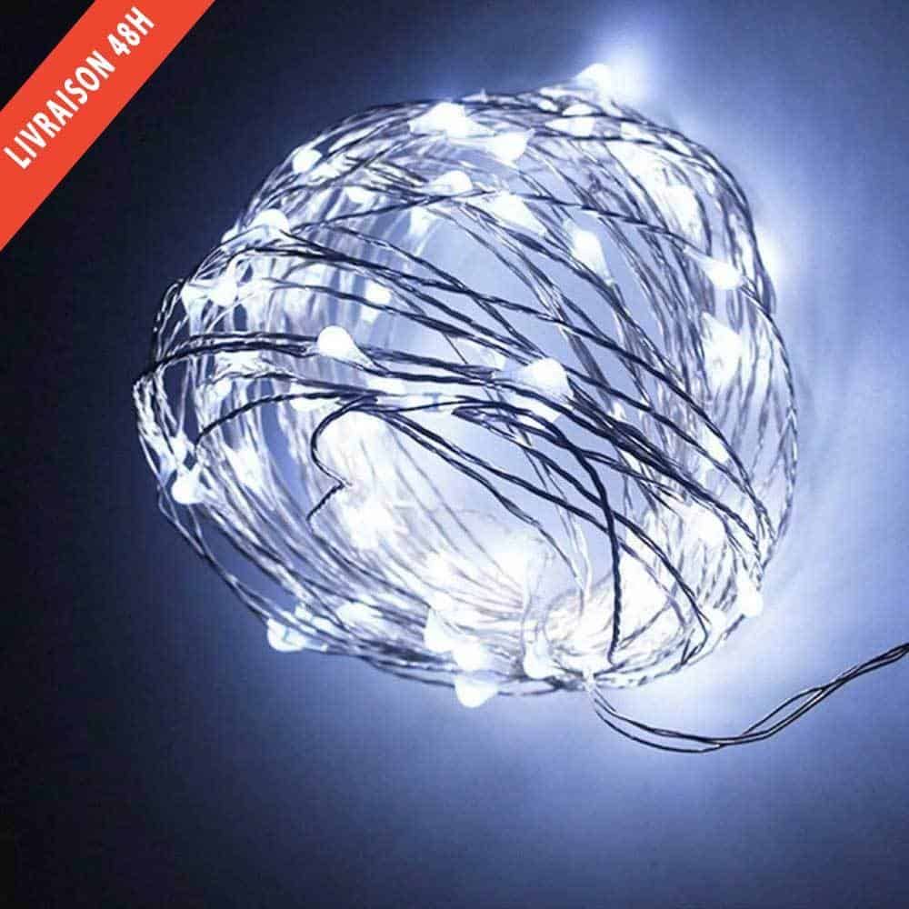 Solcelle Lyskæde Udendørs 240 Led Hvid Kobbertråd