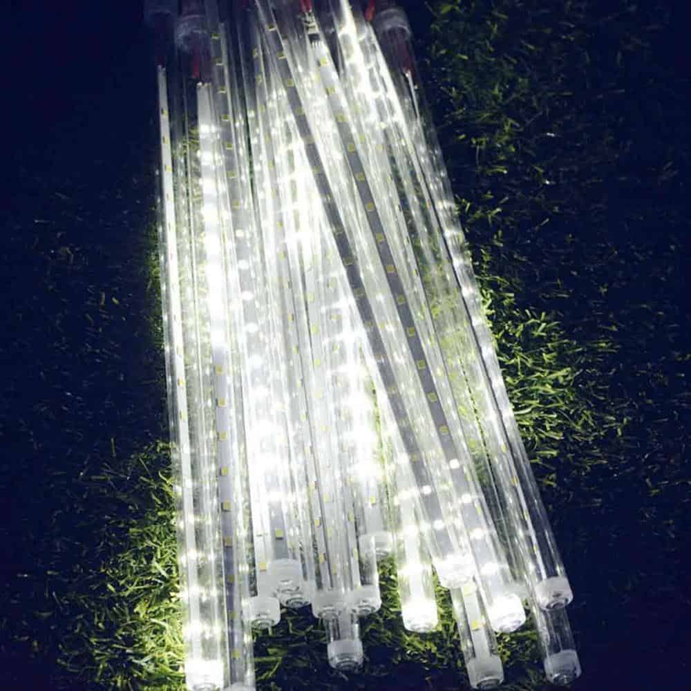 Led Lyskæde Med Solcelle 10 Hvid Tube