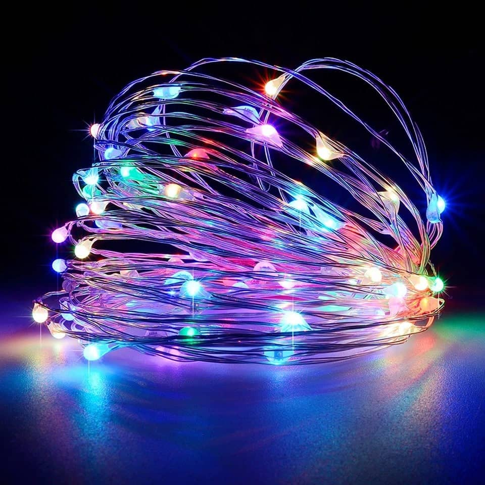 Lyskæde Solcelle Kobbertråd (50/100/200 Led)