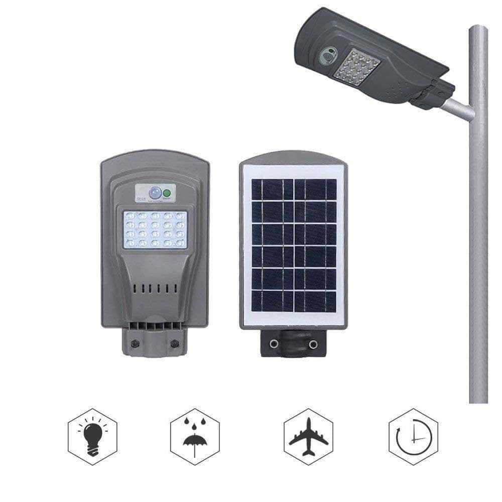 Solcelle Gadelamper Mono Blok 20 Watt