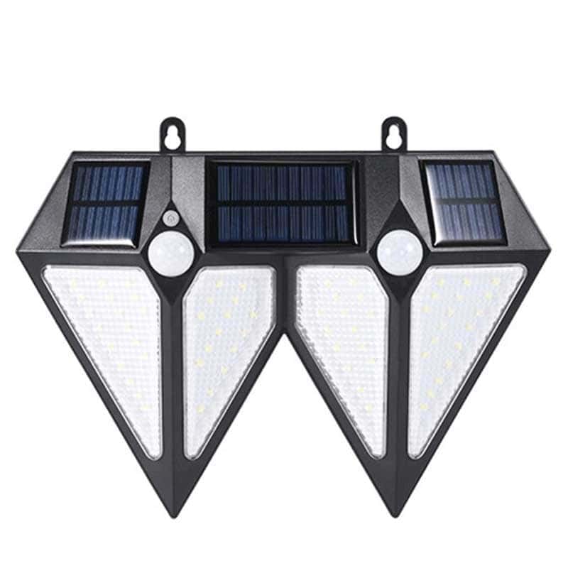 Solcelle Væglampe Dobbelt 80 Led