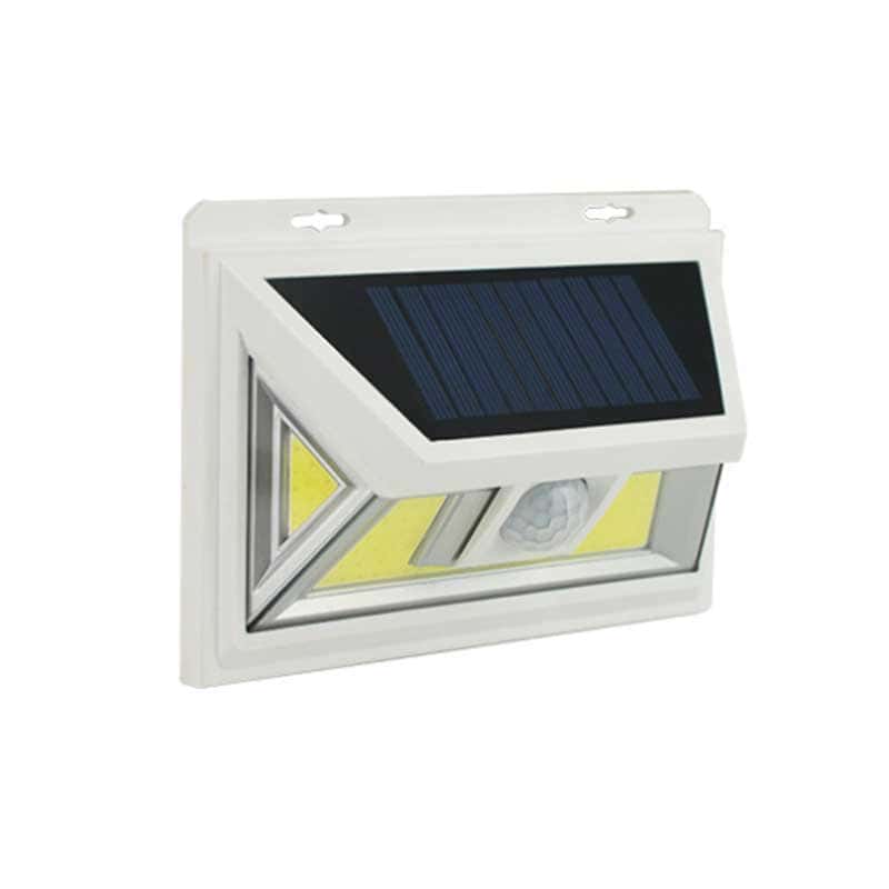 Solcelle Væglampe Hvid 34 Led Cob