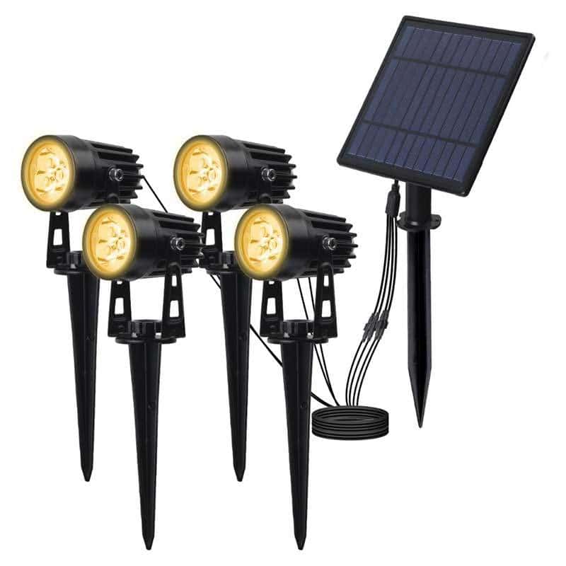 Have Solcellelamper 4 Led Gul Projektor