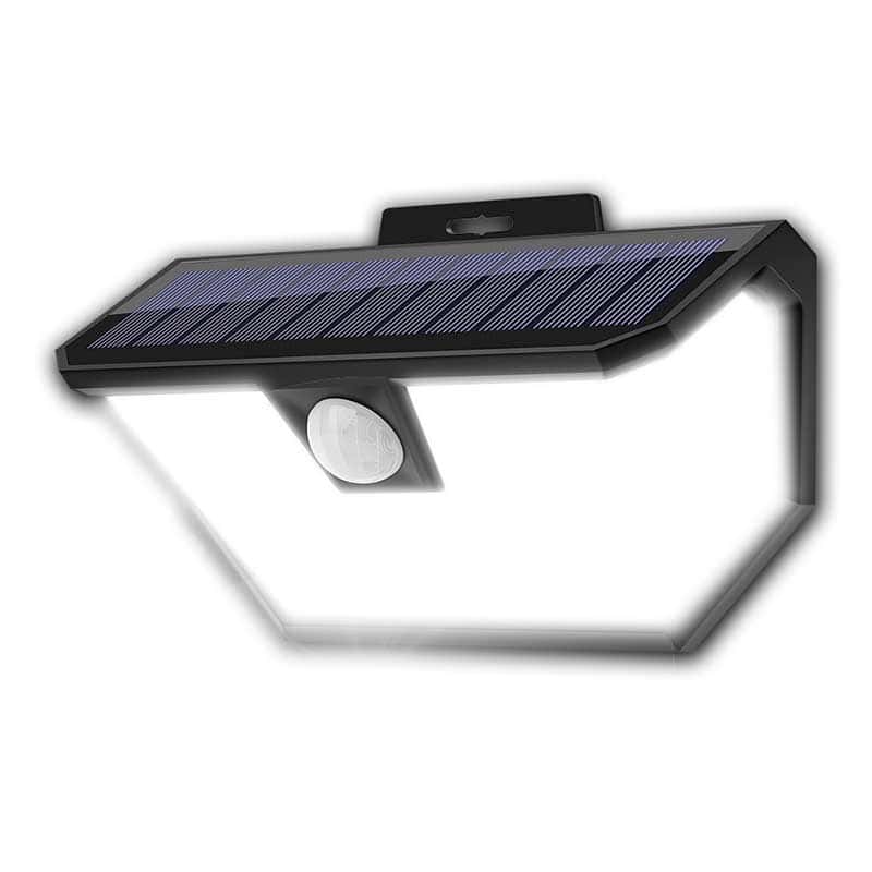 Solcelle Væglampe 48 Led Sort (Pir)