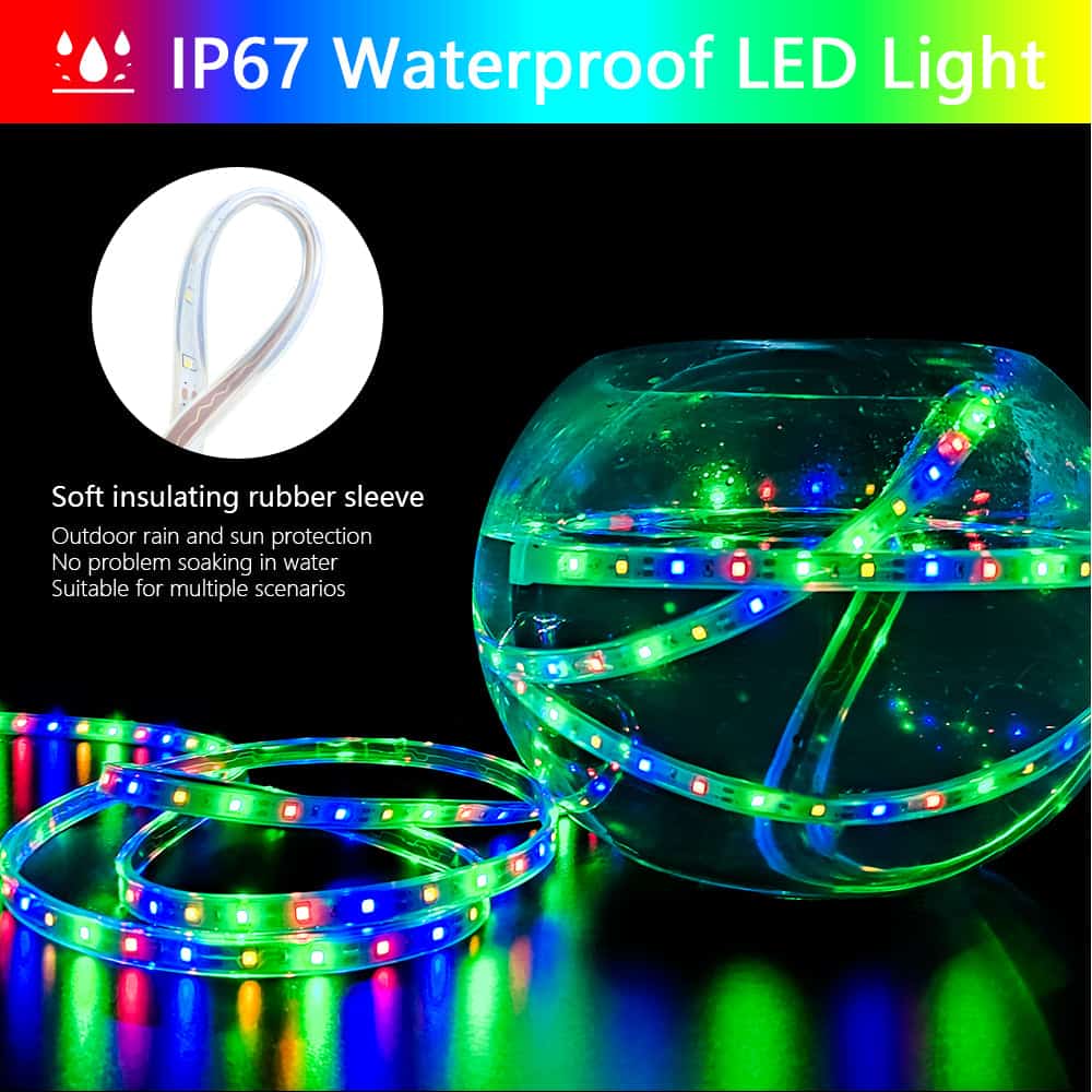 Dekorativ Solcellelampe Selvklæbende Led Strip (5/10M)