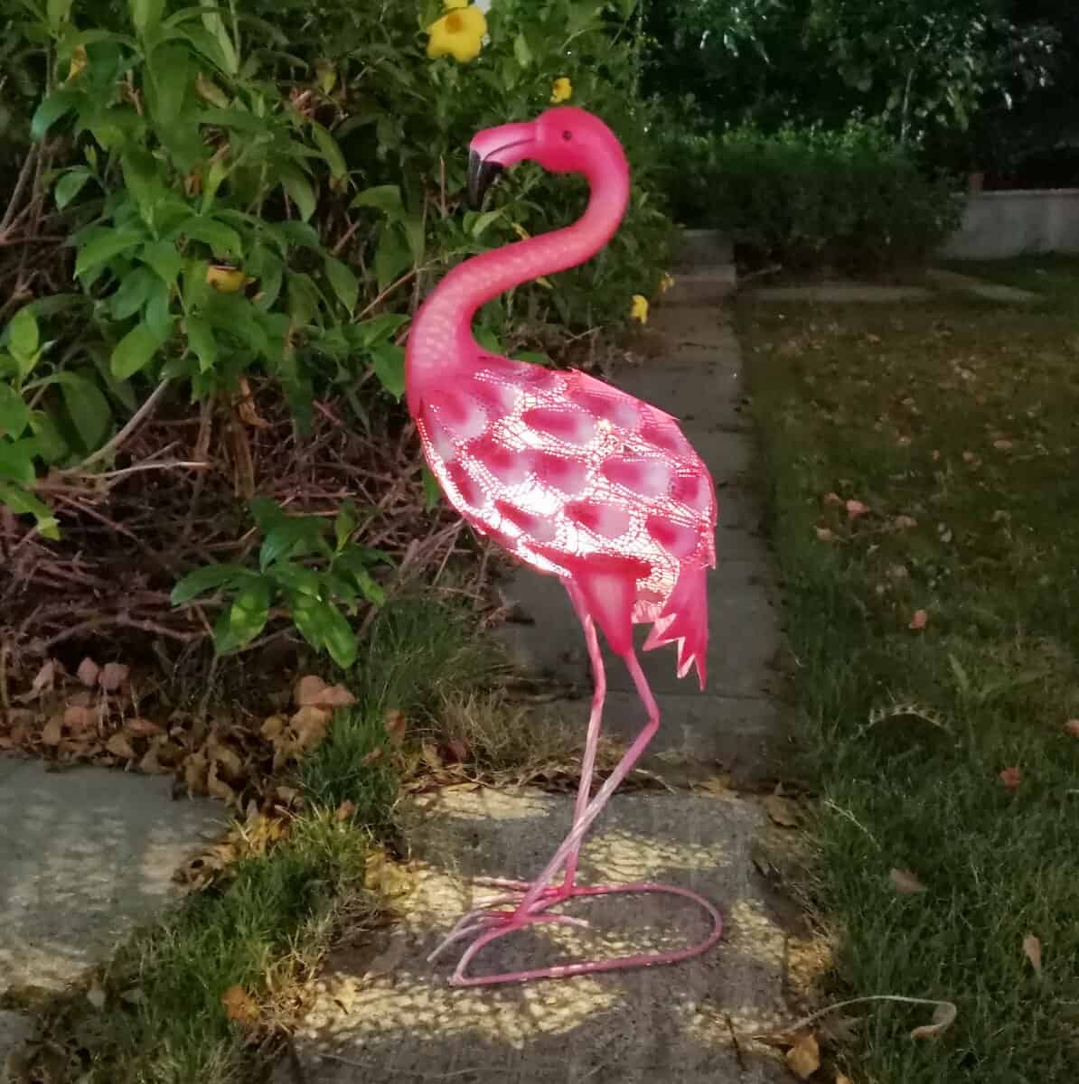 Solcelle Dyr Flamingo Lysende