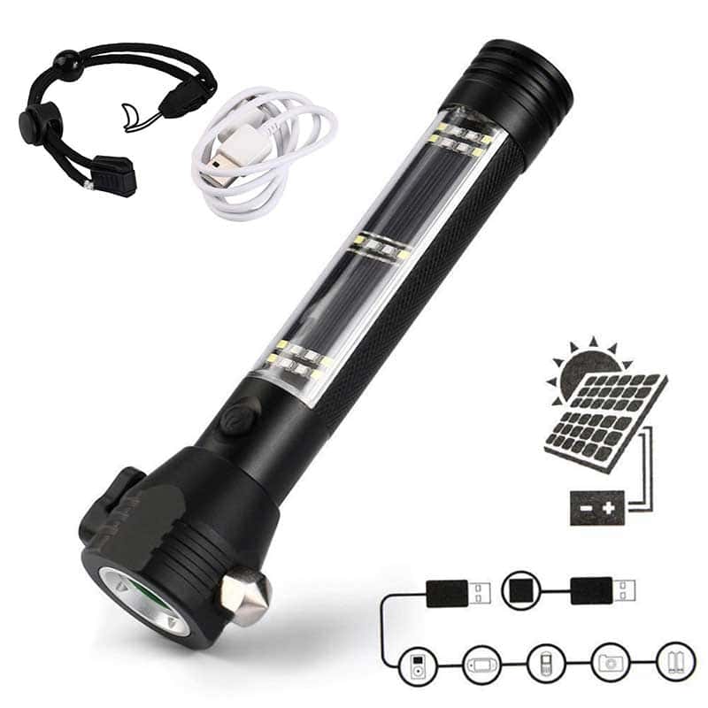 Solcellelampe Camping Genopladelig Led Fakkel