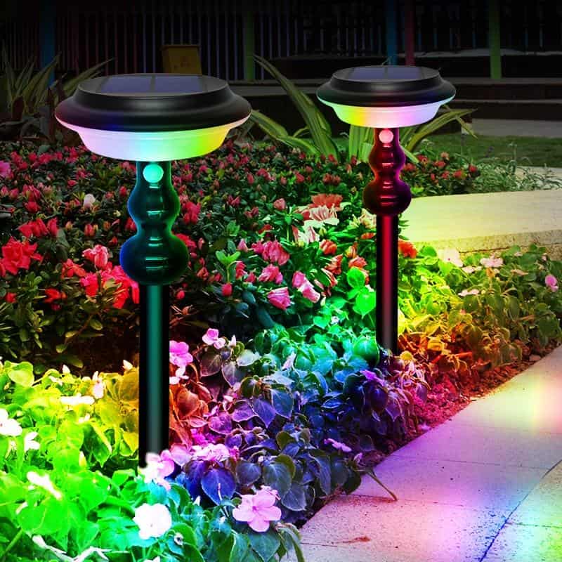 Solcelle Spyd Udendørs "Skiftende Lampe 2I1" 54 Led