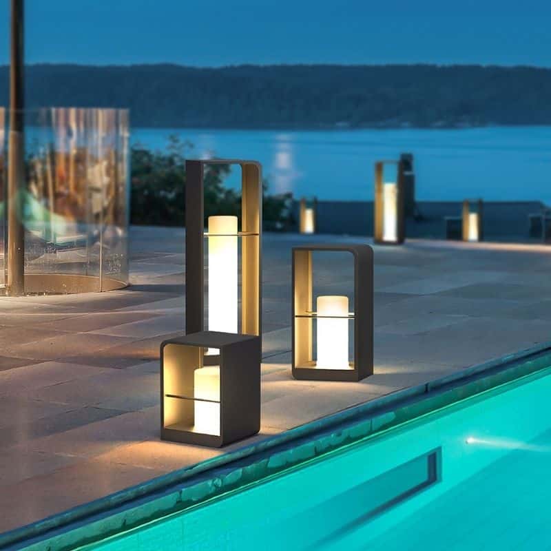 Flotte Solcellelamper Design Luksus Udendørs Cylinder