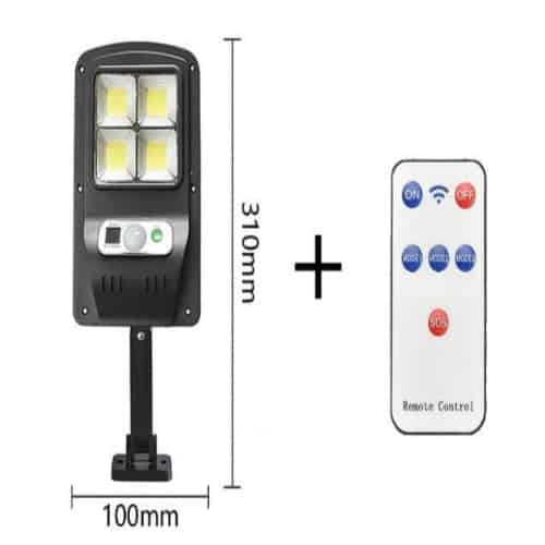 Solcelle Gadelamper Mini 48 Led Cob (Fjernbetjening)