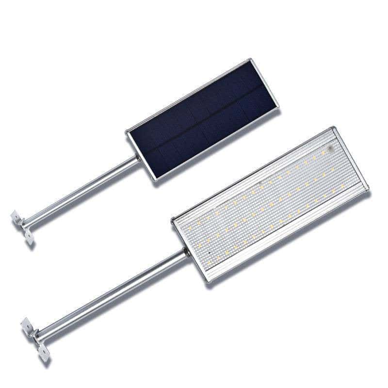 Solcelle Gadelamper Mini Væg 48 Led I Alu