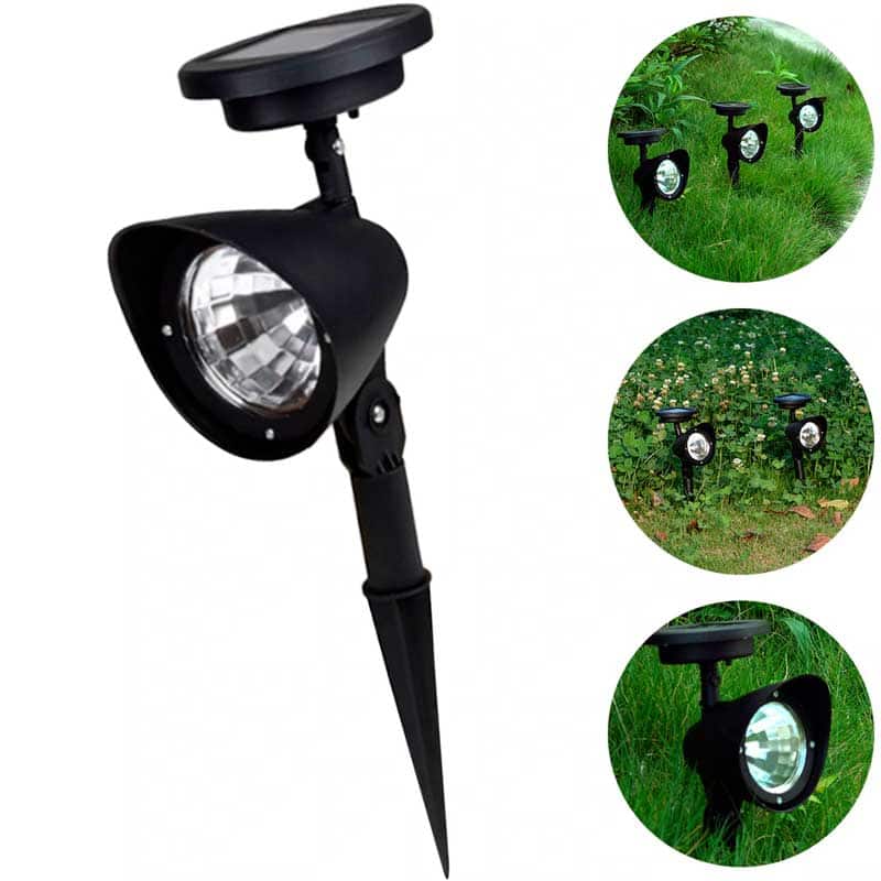 Solcellelamper På Spyd Have Mini Spot 4 Led