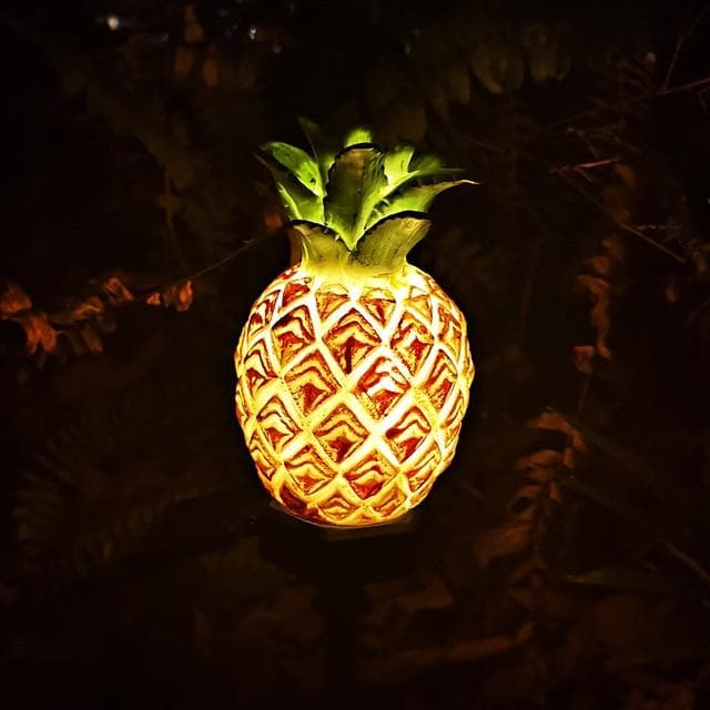 Dekorativ Solcellelampe Have "Ananas Pæl"