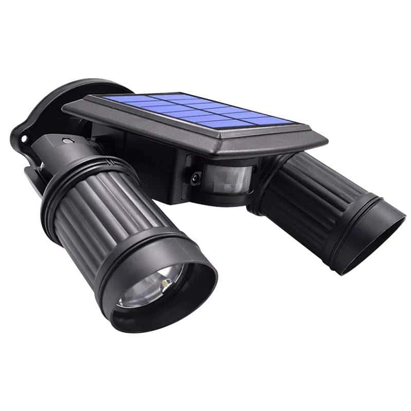 Solcellelamper Til Haven "Dobbelt Sort Led Spot"
