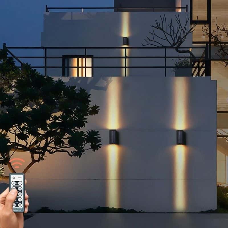 Solcellelamper Væg Design Luksus Have Væglampe (Alu)