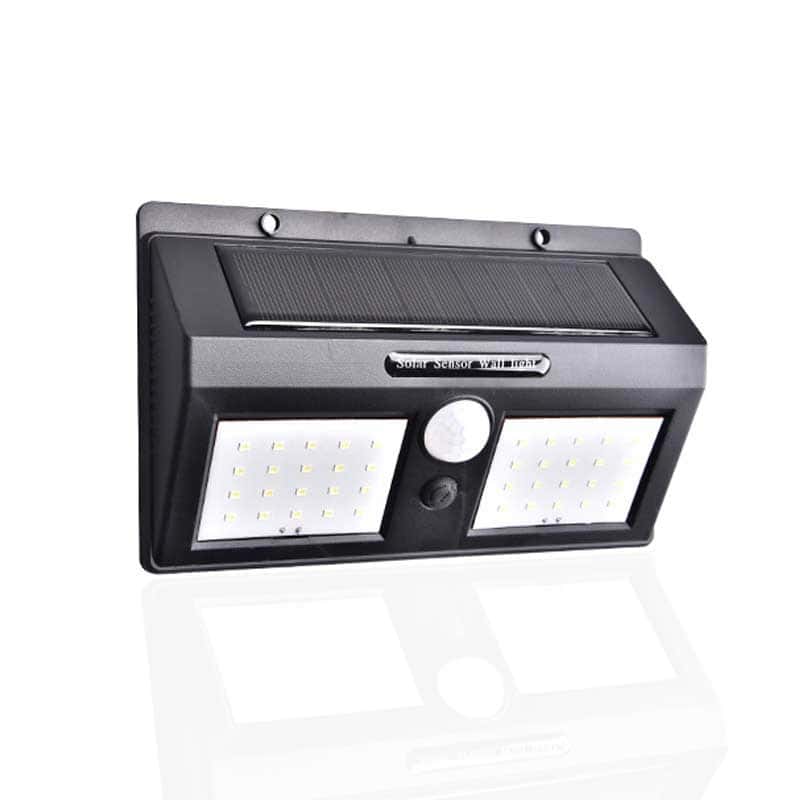 Solcelle Væglampe Dobbelt Cob 120 Led