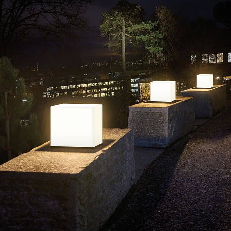 Led Solcellelamper Design Akryl Cube