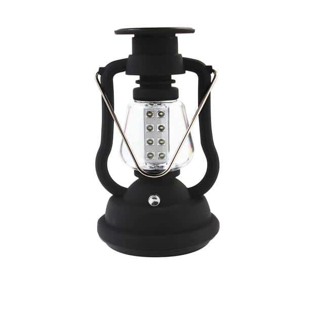 Solcelle Lanterne Udendørs Moderne Sort Have 16 Led