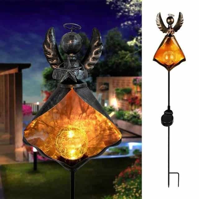 Solcellelamper På Spyd Have "Ild Engel"