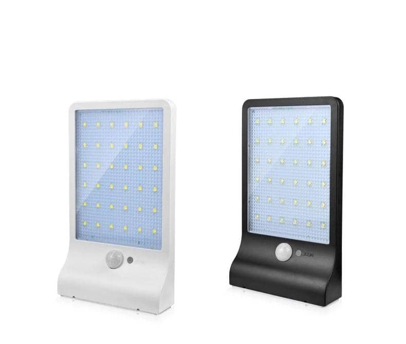 Solcelle Gadelamper Hvid, Sort 500 Lumens