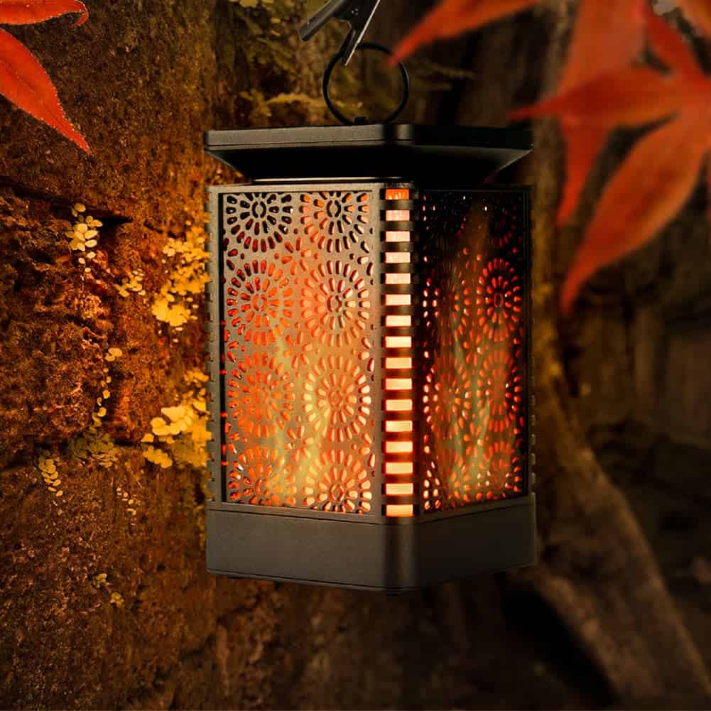 Solcelle Lanterne "Vintage Flamme"