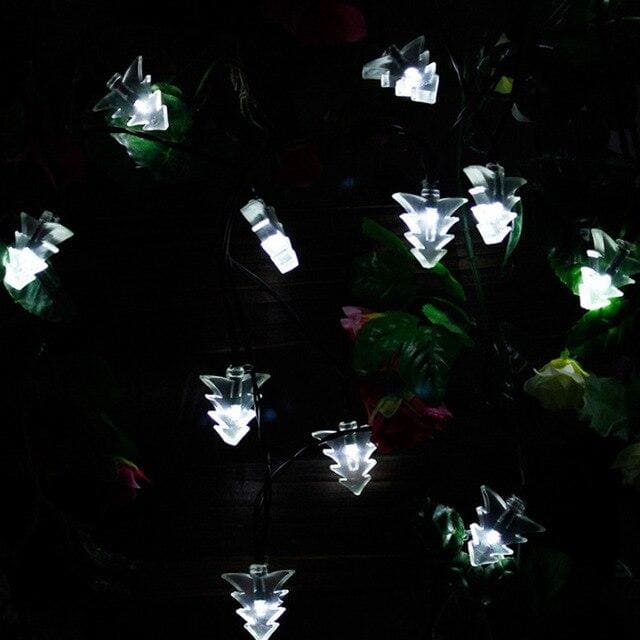 Solcelle Lyskæde Mini Hvidt Juletræ (30 Led)