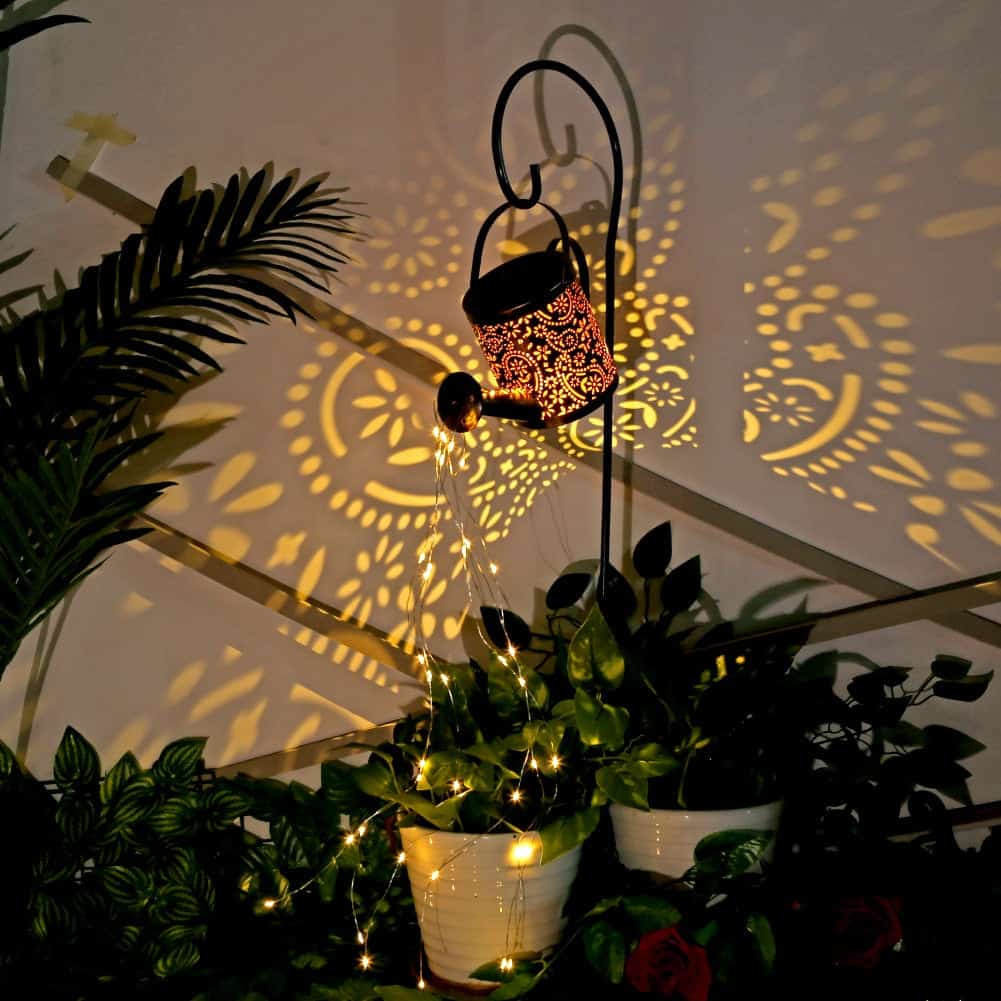 Solcellelampe - Vandkande Efterårsmotiv Have