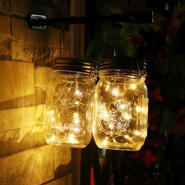 Solcelleglas 20 Led Gul