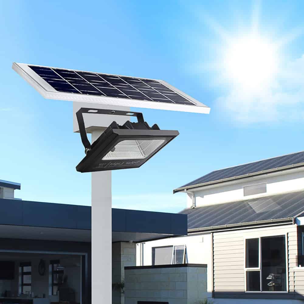 Solcelle Projektør "Luftfarts Aluminium"