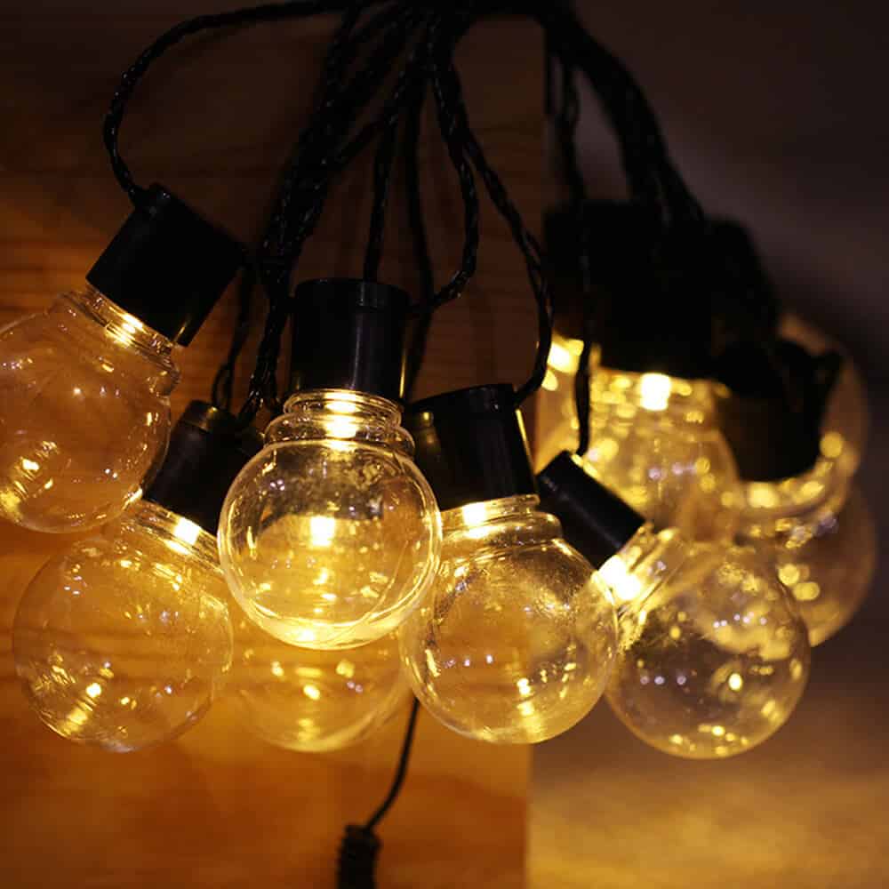 Lyskæde Med Solceller Klare Vintage (20Led)